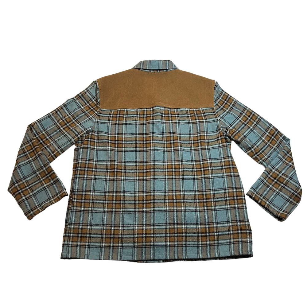Norton Mcnaughton Petites Western Plaid Flannel Button Up Shirt Jacket Size PL - Picture 2 of 11